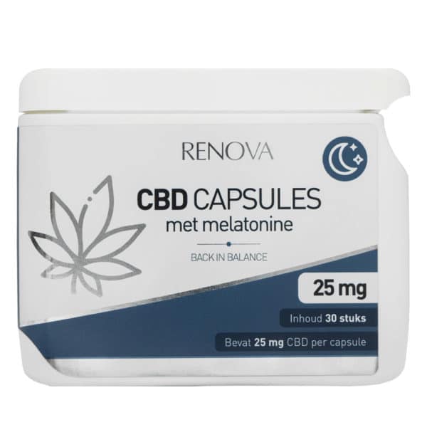 Renova CBD kapsler 2,5% med hampefrø olie (10mg).