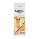 En flaske Renova CBD olie 2,5% til hunde (30 ml).