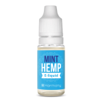 en flaske Harmony E-Væske 300mg CBD - Pebermynte (10ml).